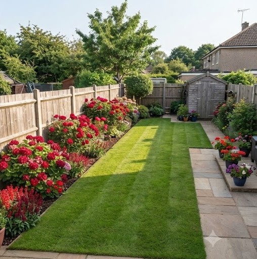 Garden after - manicured